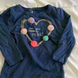 18m toddler girl long sleeve shirt